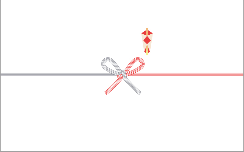 紅白蝶結び